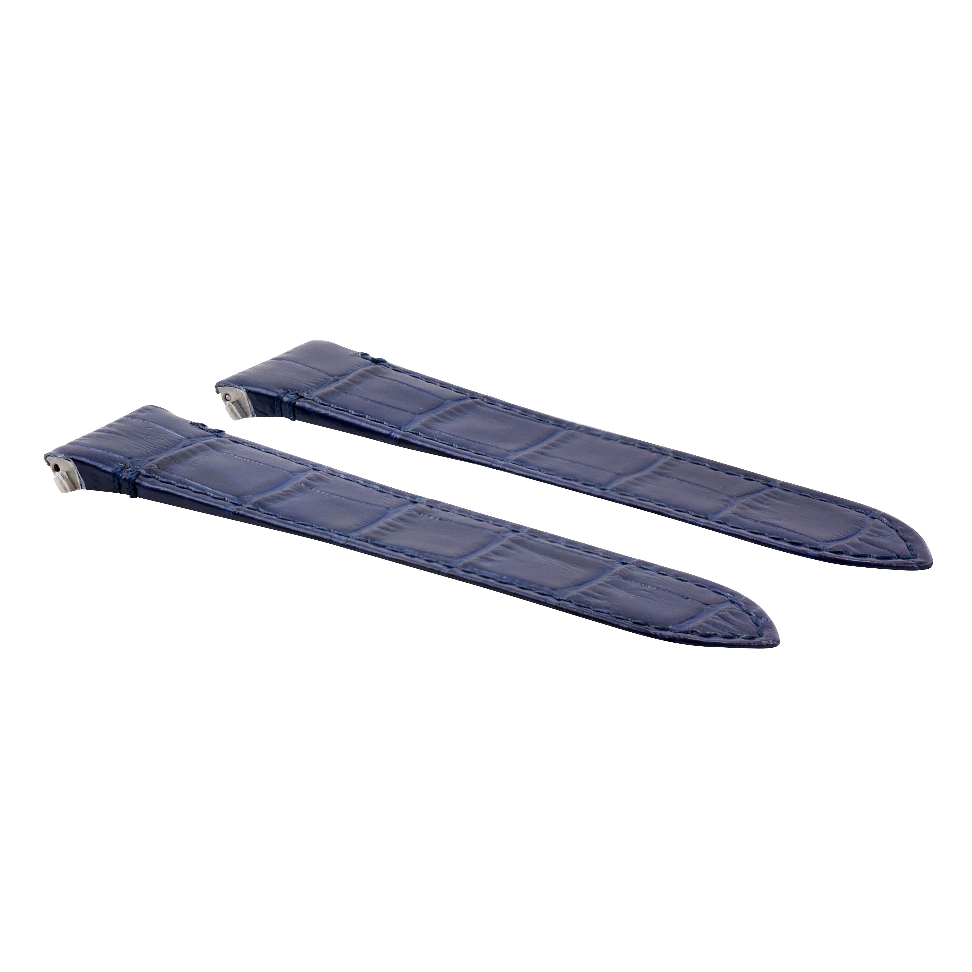 21MM LEATHER WATCH STRAP BAND FOR CARTIER SANTOS WSSA0018 4072 QUICKRELEASE BLUE