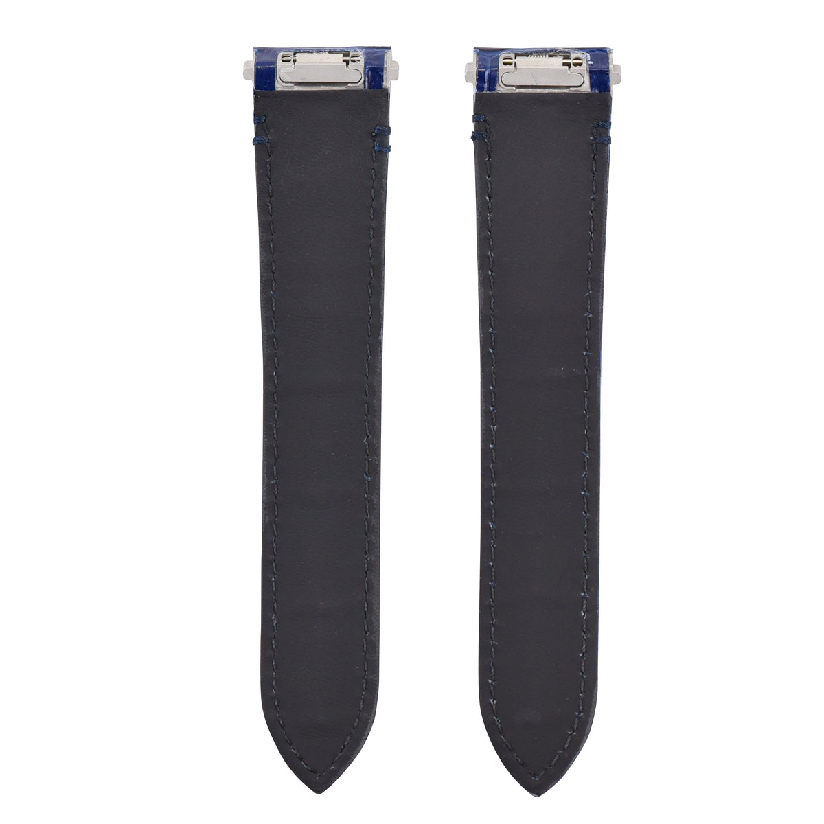 21MM LEATHER WATCH BAND STRAP FOR CARTIER SANTOS WSSA0018 QUICK RELEASE, Blue, view 4