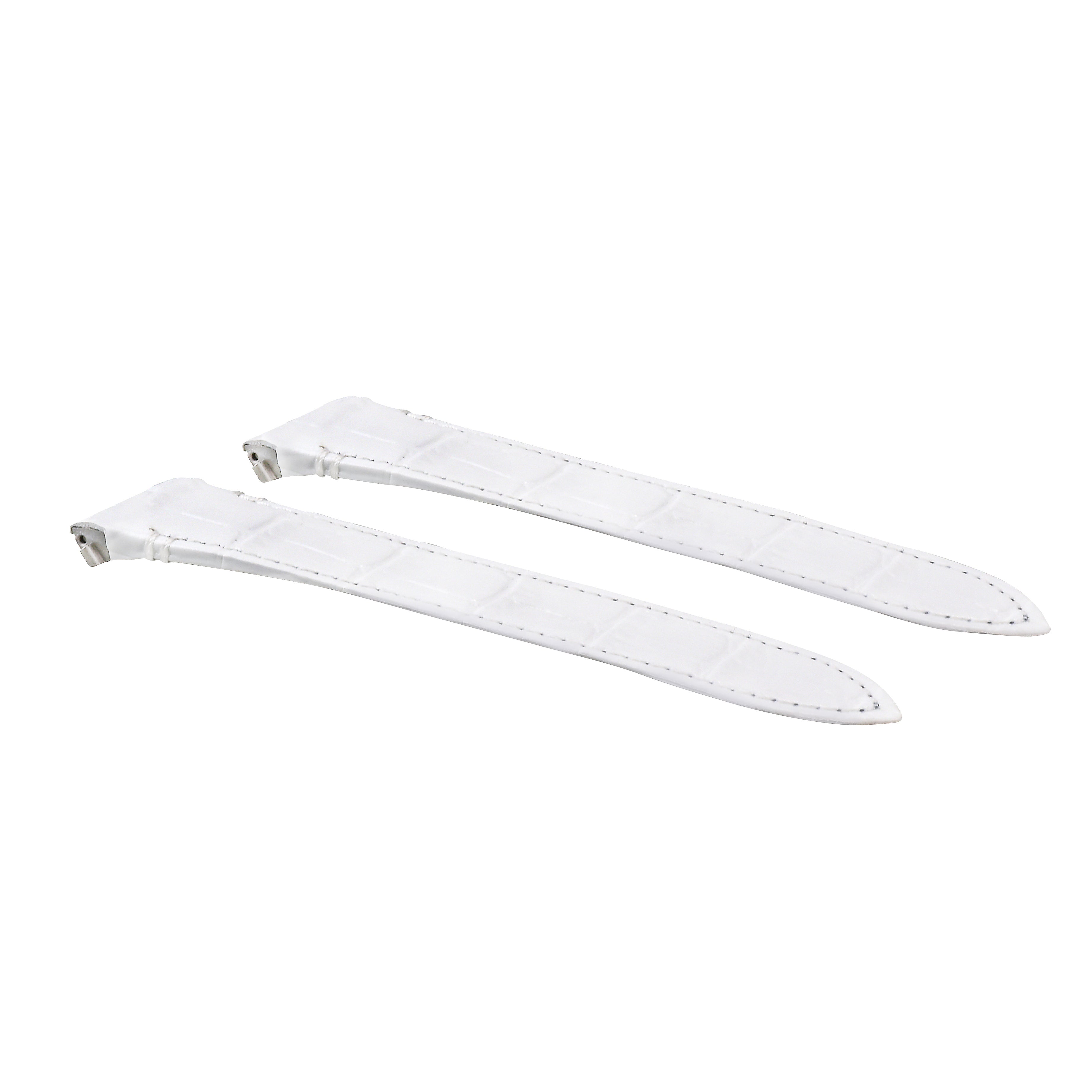 21MM LEATHER WATCH STRAP BAND FOR CARTIER SANTOS WSSA0018 QUICK RELEASE WHITE