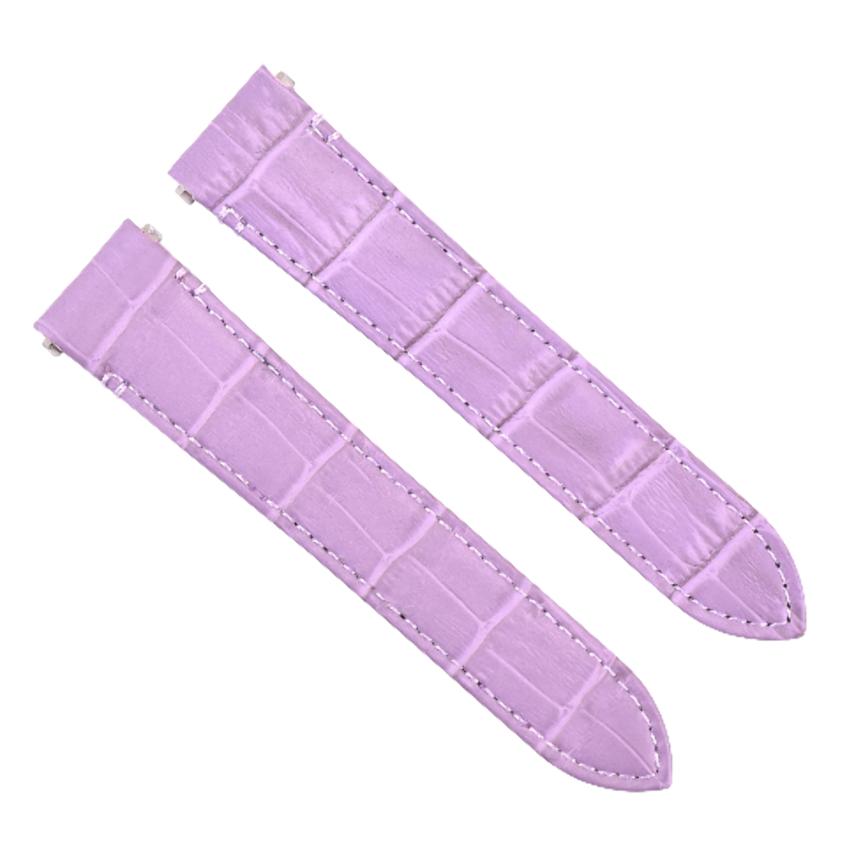 21MM LEATHER WATCH STRAP BAND FOR CARTIER SANTOS WSSA0018 QUICK RELEASE PURPLE