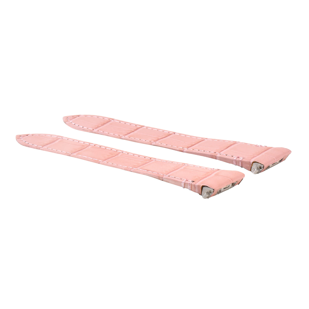21MM LEATHER WATCH BAND STRAP FOR CARTIER SANTOS WSSA0018 QUICK RELEASE, Pink, view 2