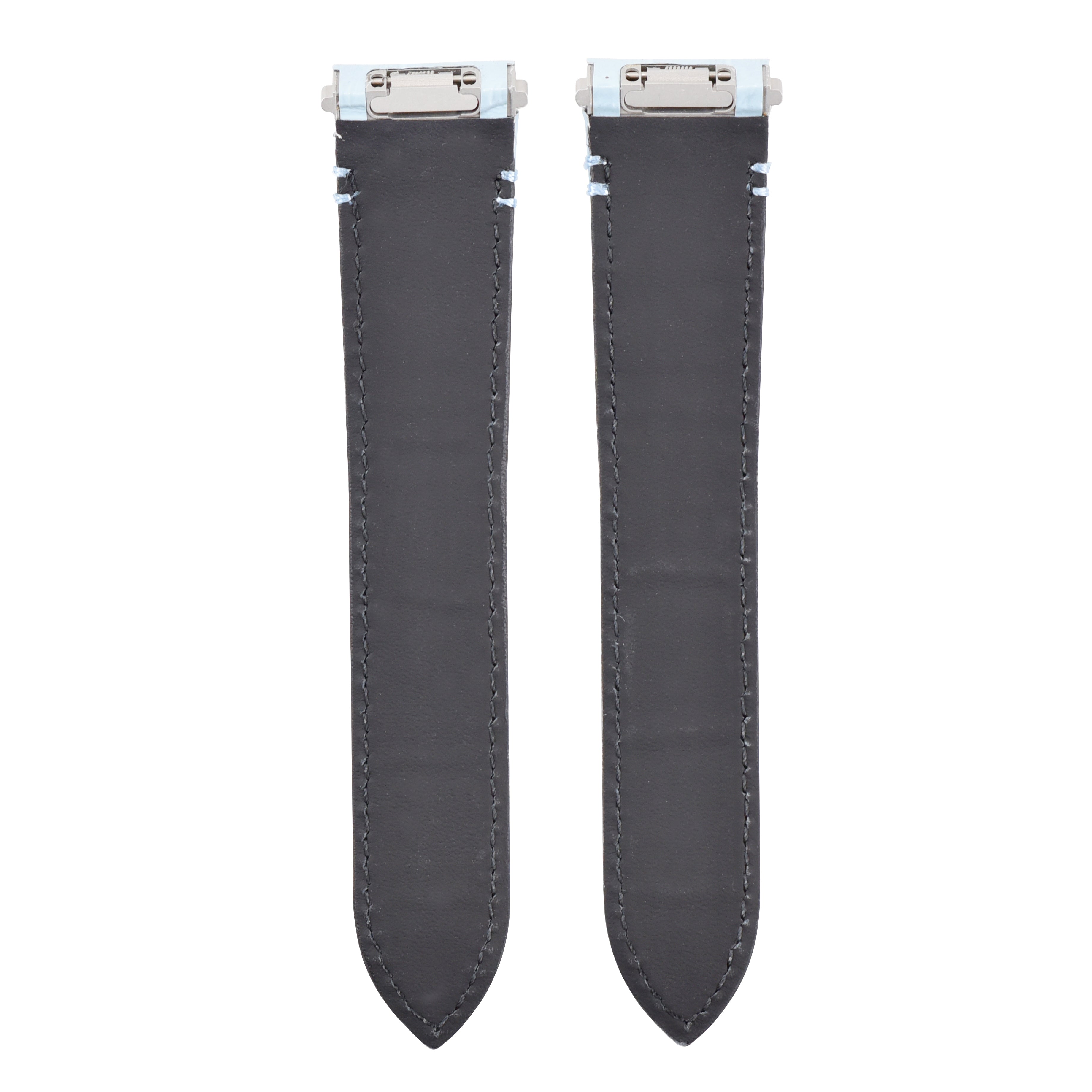 21MM LEATHER WATCH STRAP BAND FOR CARTIER SANTOS WSSA0018 QUICK RELEASE SKY BLUE