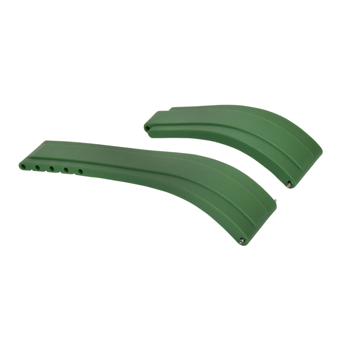 22MM SILICONE RUBBER BAND STRAP FOR ROLEX SKYDWELLER, DEEP SEA, DWELLER 43 GREEN