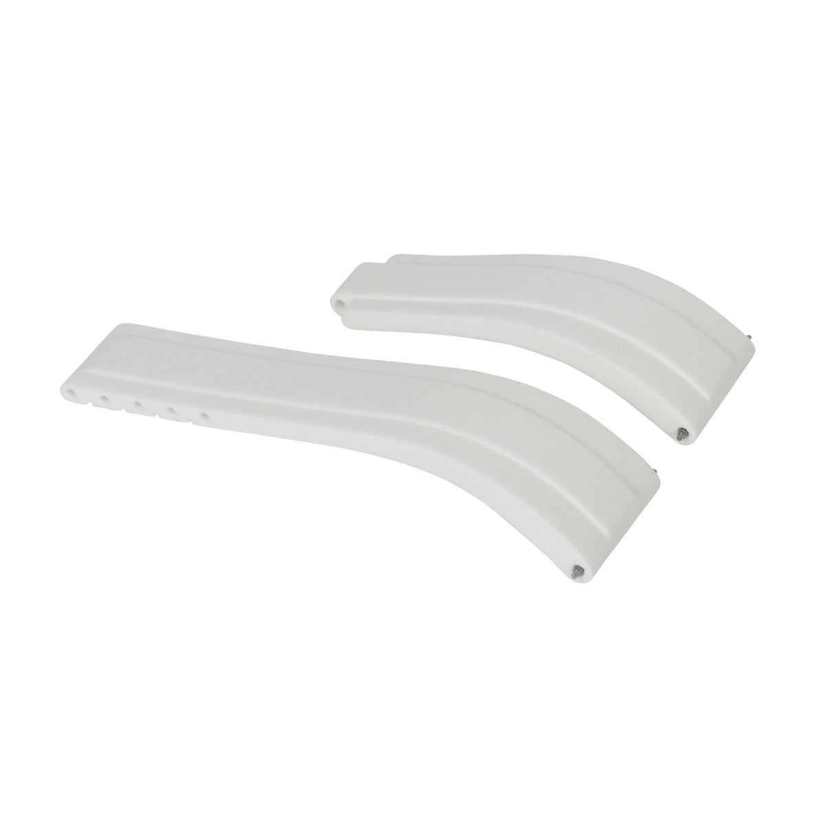 22MM SRUBBER WATCH BAND STRAP FOR ROLEX SKYDWELLER, DEEP SEA, DWELLER 43 WHITE