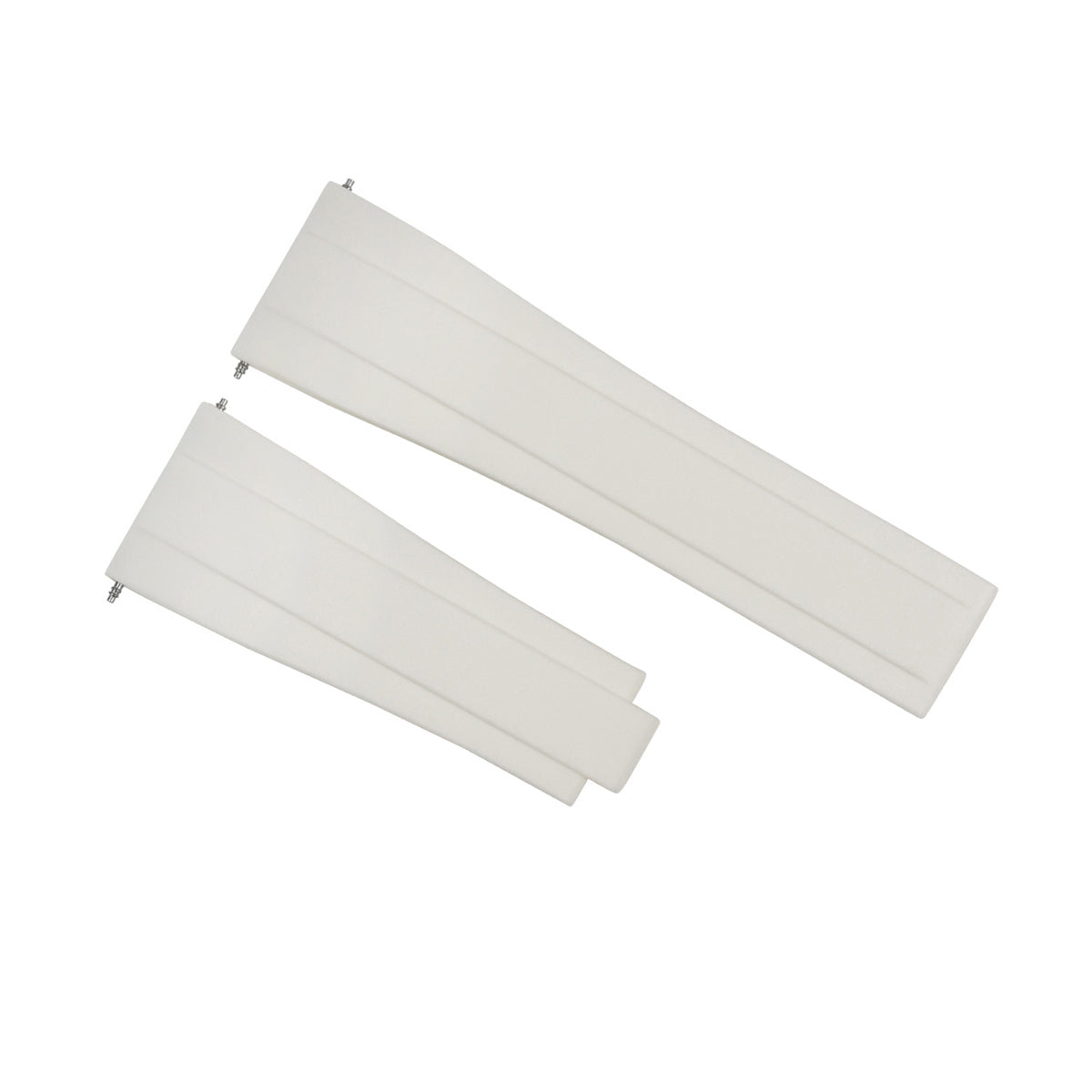 22MM SRUBBER WATCH BAND STRAP FOR ROLEX SKYDWELLER, DEEP SEA, DWELLER 43 WHITE