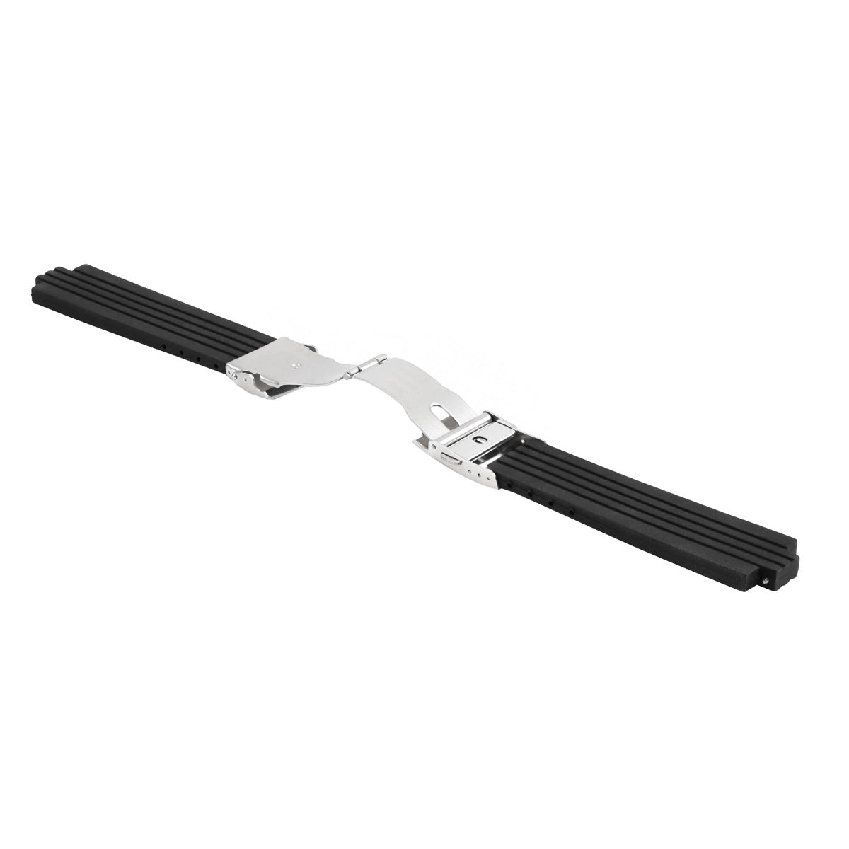 22MM/10MM RUBBER DIVER BAND STRAP BRACELET FOR ORIS TT2 F1 CHRONO WATCH BLACK