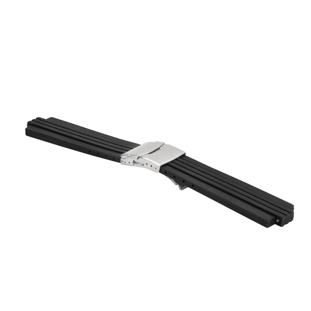 22MM/10MM RUBBER DIVER BAND STRAP BRACELET FOR ORIS TT2 F1 CHRONO WATCH BLACK