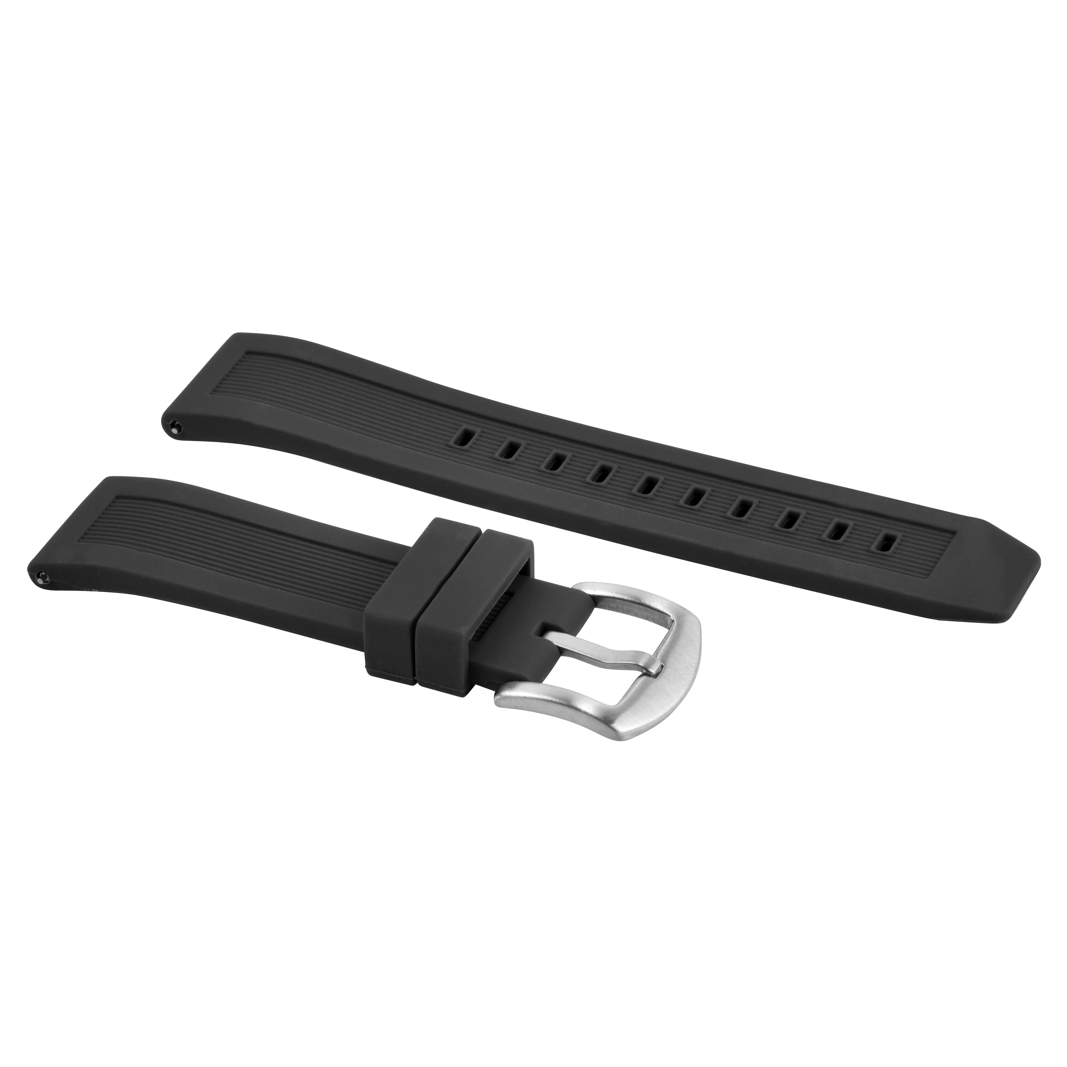 22MM RUBBER STRAP WATCH BAND FOR CITIZEN PROMASTER BJ2169-08E BJ2169-88E BLACK