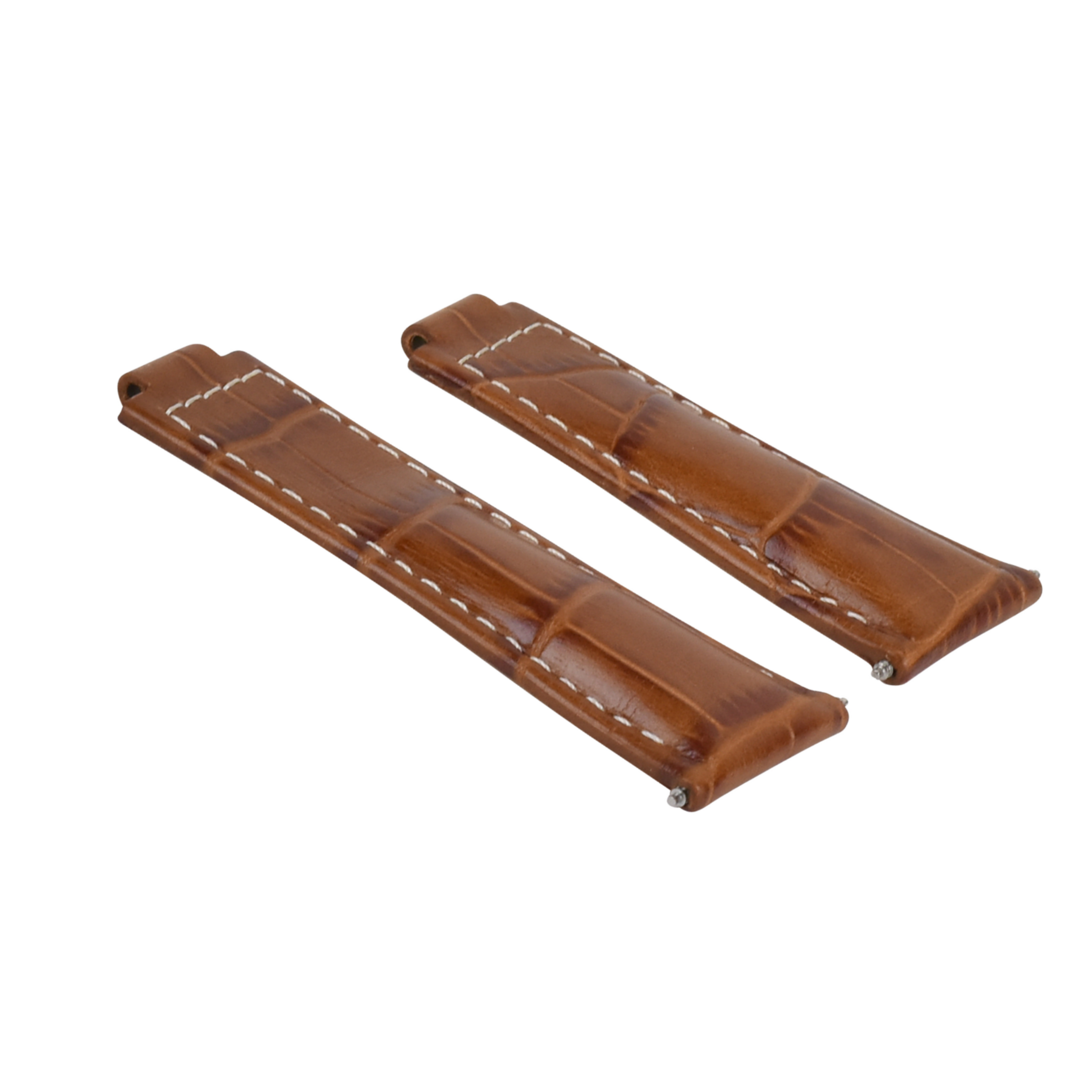 LEATHER STRAP ITALIAN FOR ROLEX DAYTONA 116519 116520 116523 WATCH LIGHT BROWN