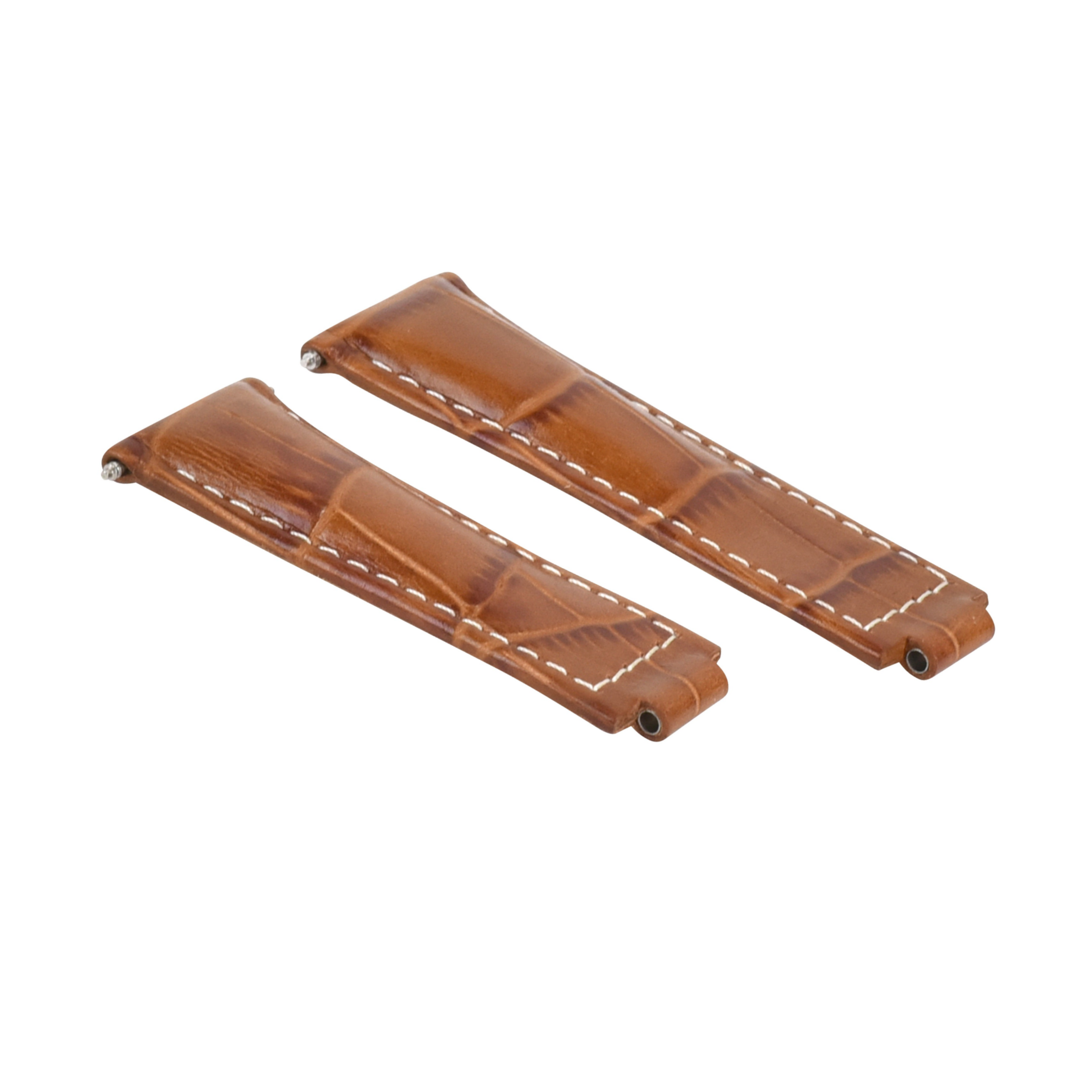 LEATHER STRAP ITALIAN FOR ROLEX DAYTONA 116519 116520 116523 WATCH LIGHT BROWN