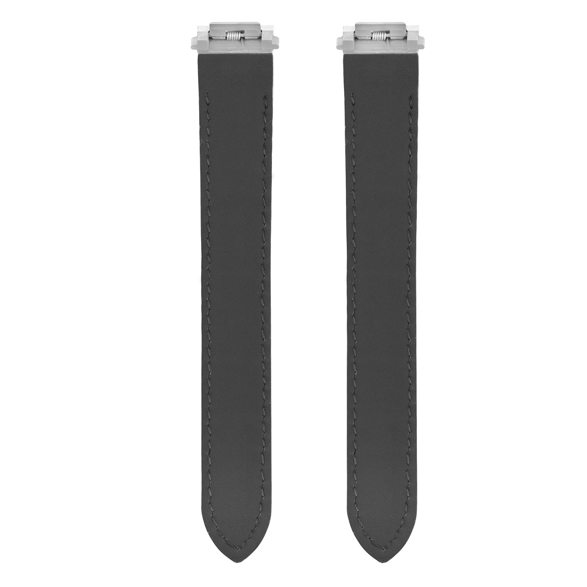 15MM LEATHER WATCHBAND STRAP FOR LADY CARTIER ROADSTER 2675 2723 QUICK REL WHITE