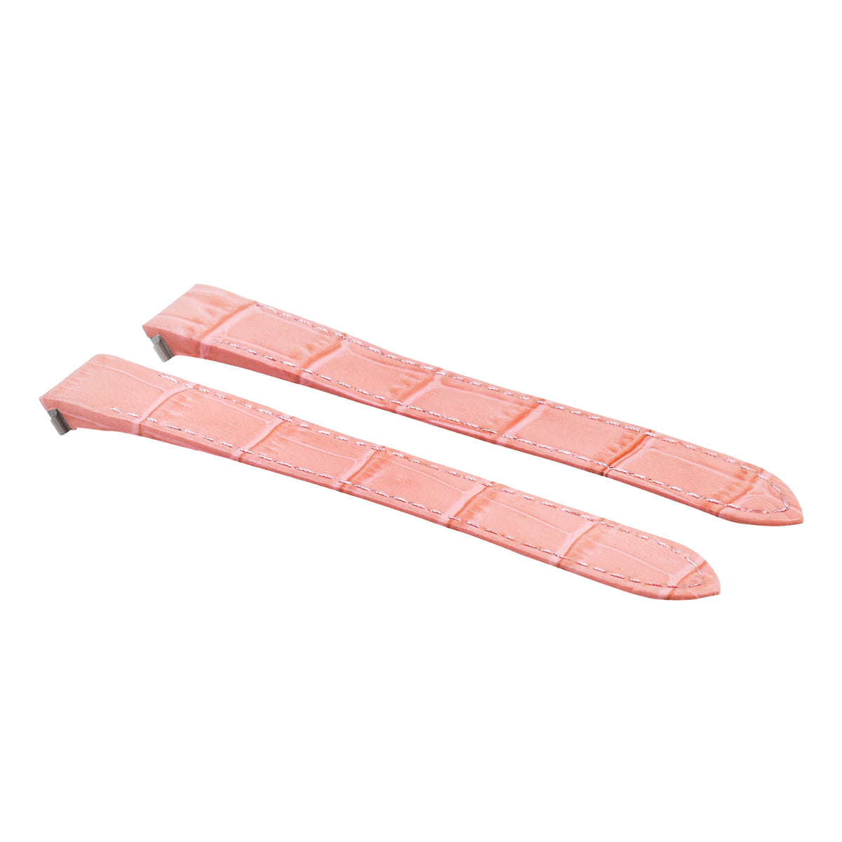 15MM LEATHER WATCHBAND STRAP FOR LADY CARTIER ROADSTER 2675 2723 QUICK REL PINK
