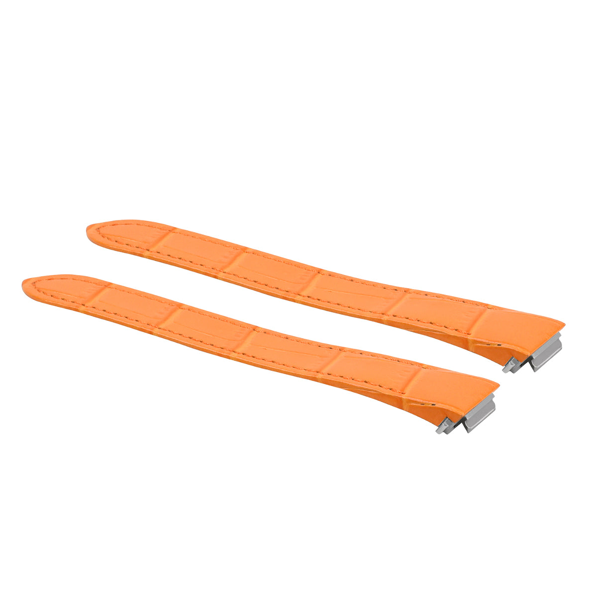 15MM LEATHER WATCH STRAP BAND FOR LADY CARTIER ROADSTER 2675 2723 QUICK R ORANGE