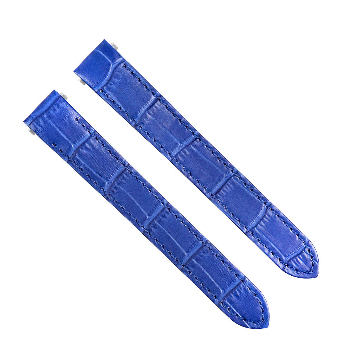 15MM LEATHER WATCH STRAP BAND FOR LADY CARTIER ROADSTER 2675 2723 QUICK BLUE