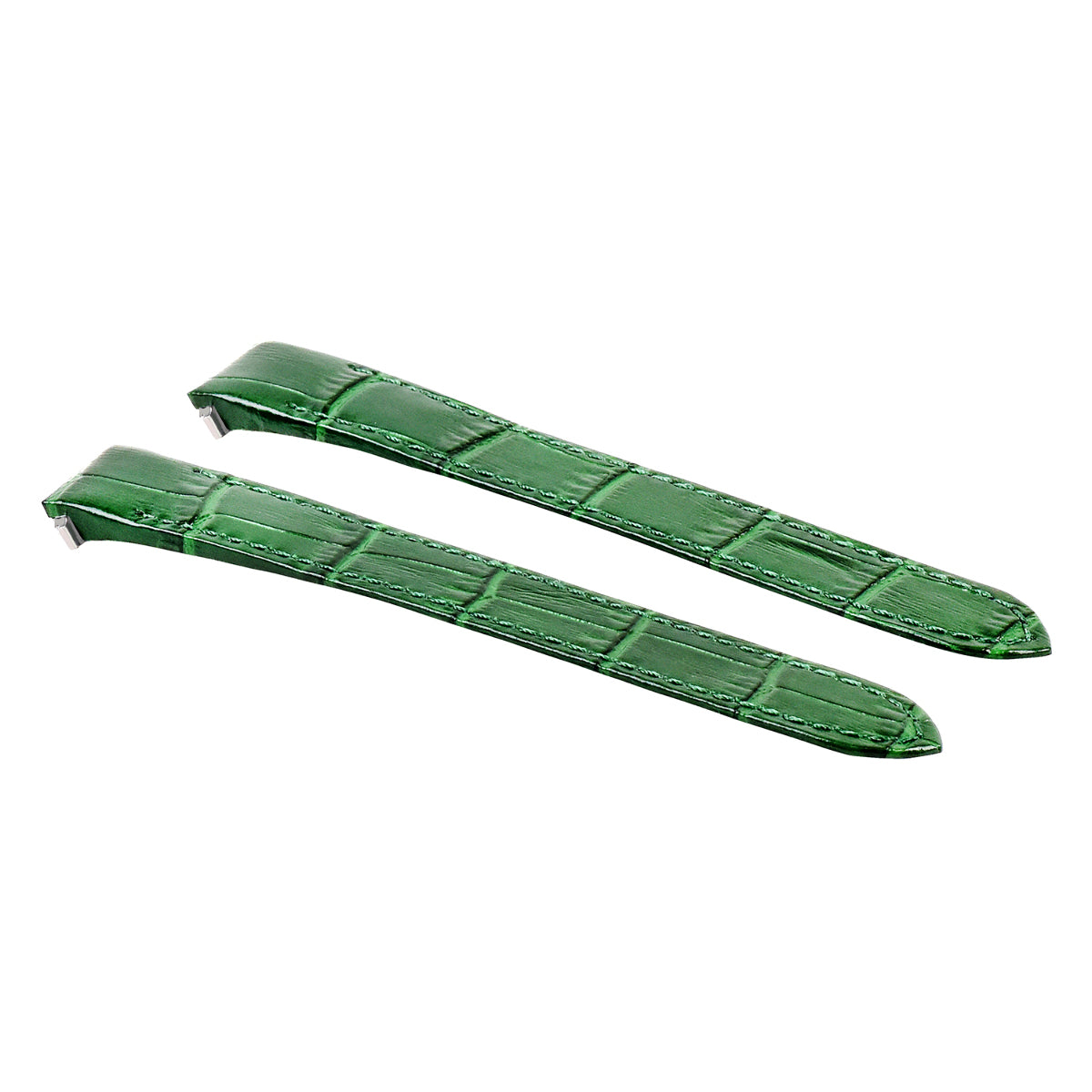 15MM LEATHER WATCH STRAP BAND FOR LADY CARTIER ROADSTER 2675 2723 QUICK RE GREEN