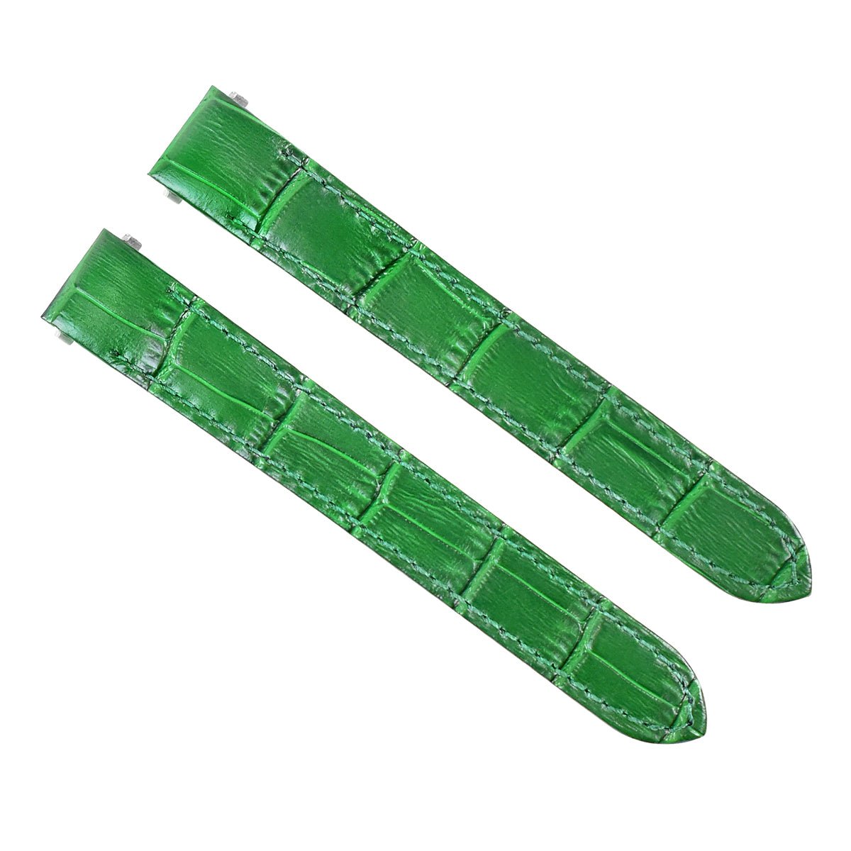 15MM LEATHER WATCH STRAP BAND FOR LADY CARTIER ROADSTER 2675 2723 QUICK RE GREEN