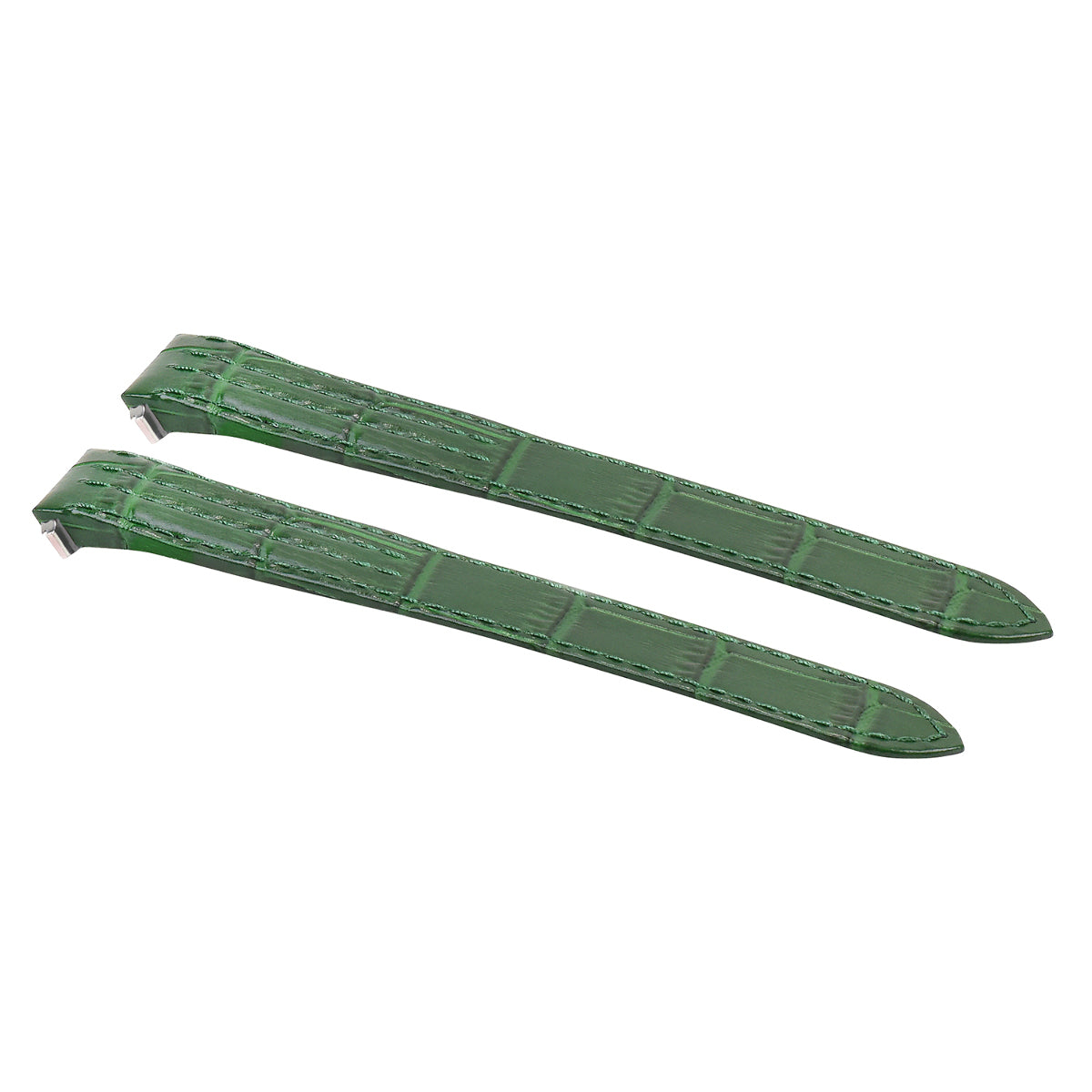 15MM LEATHER WATCH STRAP BAND FOR LADY CARTIER ROADSTER 2675 2723 QUICK RE GREEN