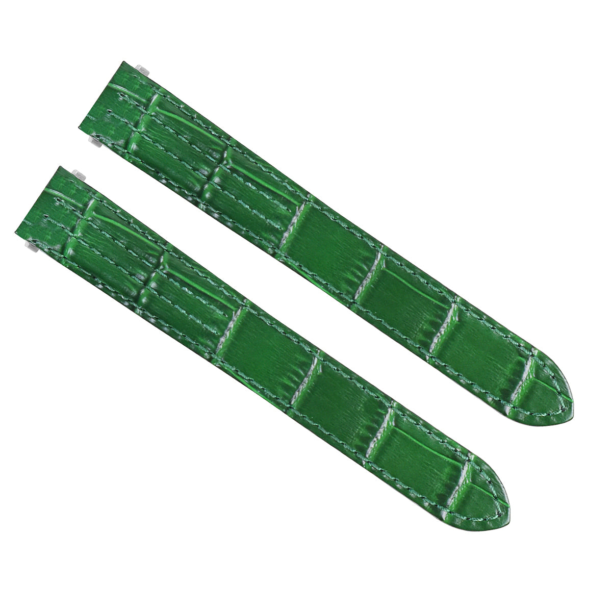 15MM LEATHER WATCH STRAP BAND FOR LADY CARTIER ROADSTER 2675 2723 QUICK RE GREEN