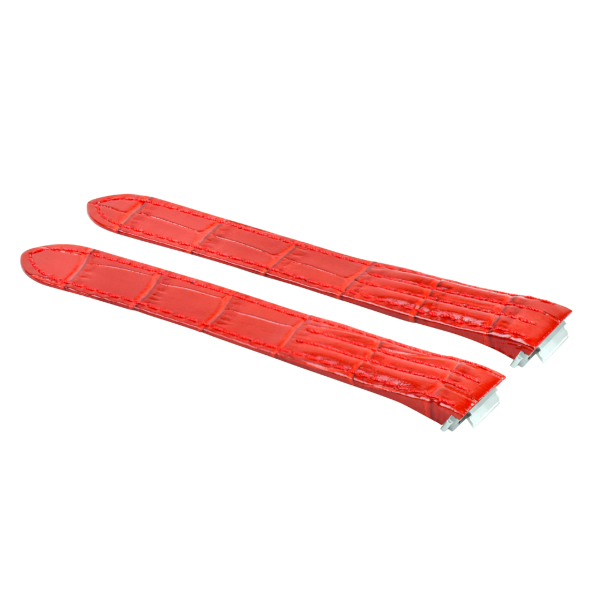 15MM LEATHER WATCH STRAP BAND FOR LADY CARTIER ROADSTER 2675 2723 QUICK REL RED