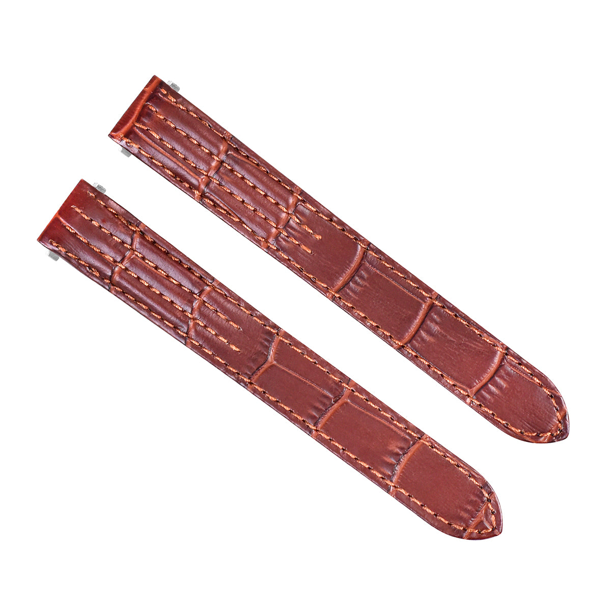 15MM LEATHER WATCH STRAP BAND FOR LADY CARTIER ROADSTER 2675 2723 QUICK R BROWN