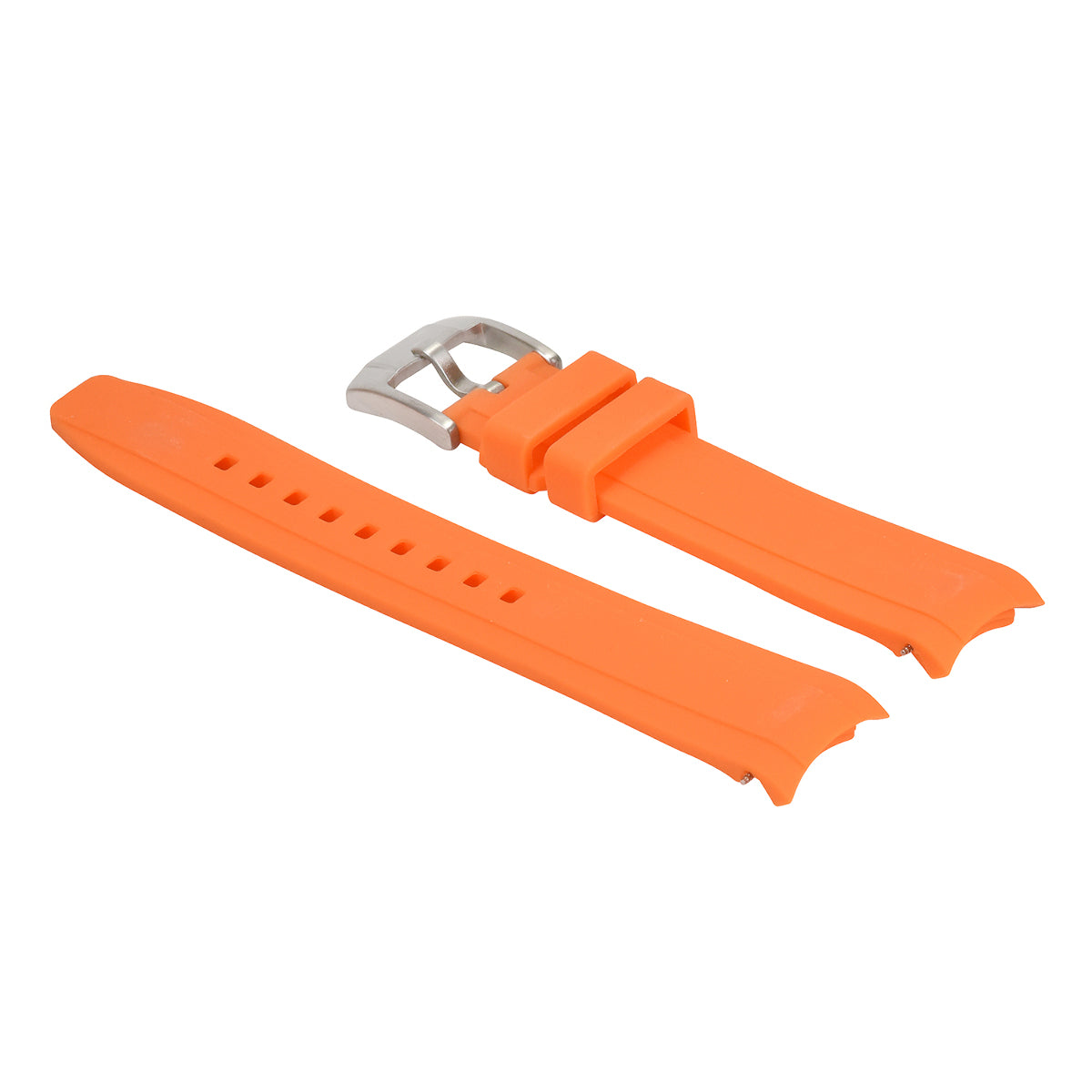 22MM RUBBER WATCH BAND STRAP FOR ROLEX DEEP SEA, SKY-DWELLER SEA DWELLER 43 ORANGE