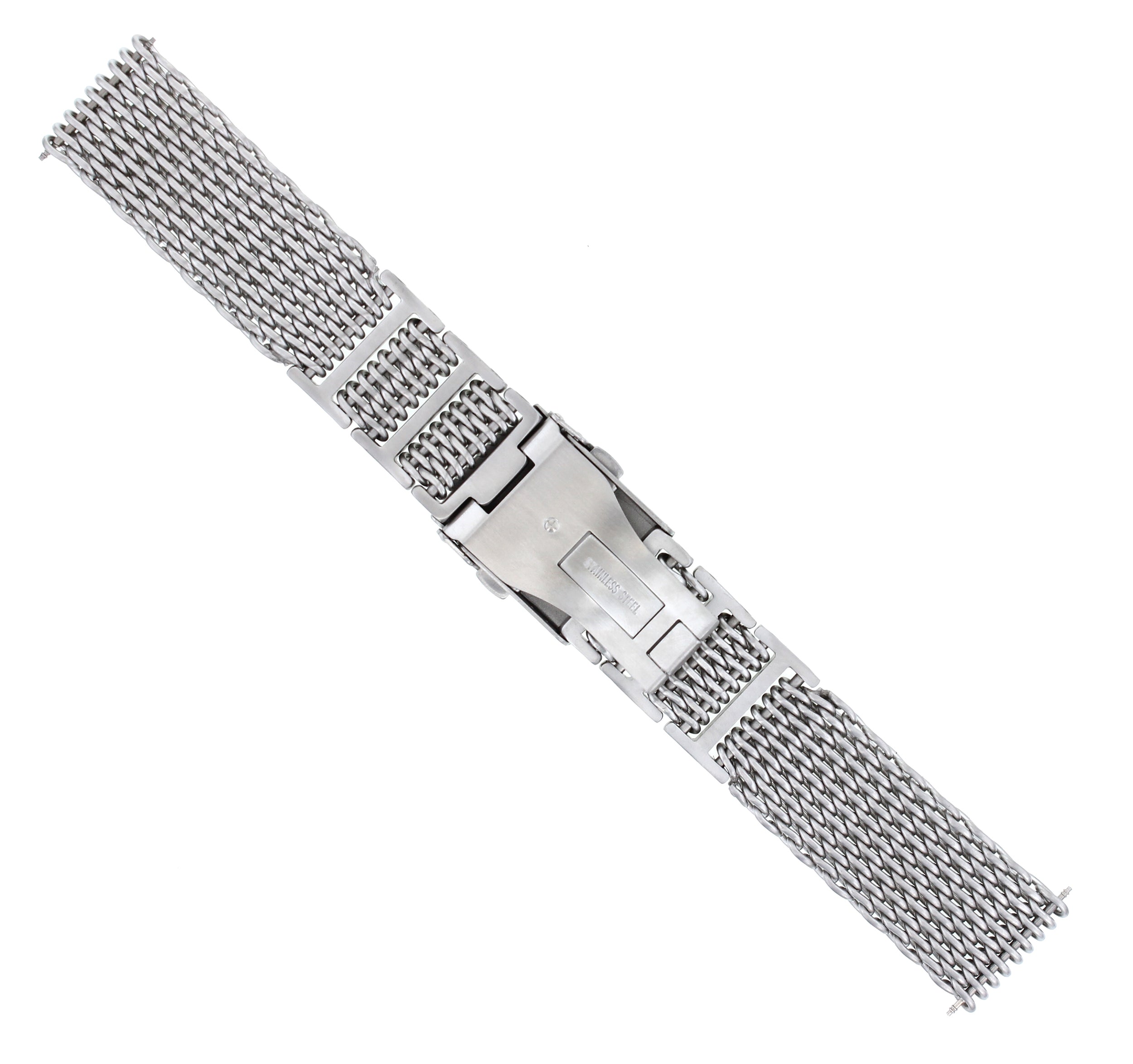 20MM WATCH BAND FOR BREITLING COLT CHRONOMAT SHARK MESH 4MM THICK H LINK STEEL