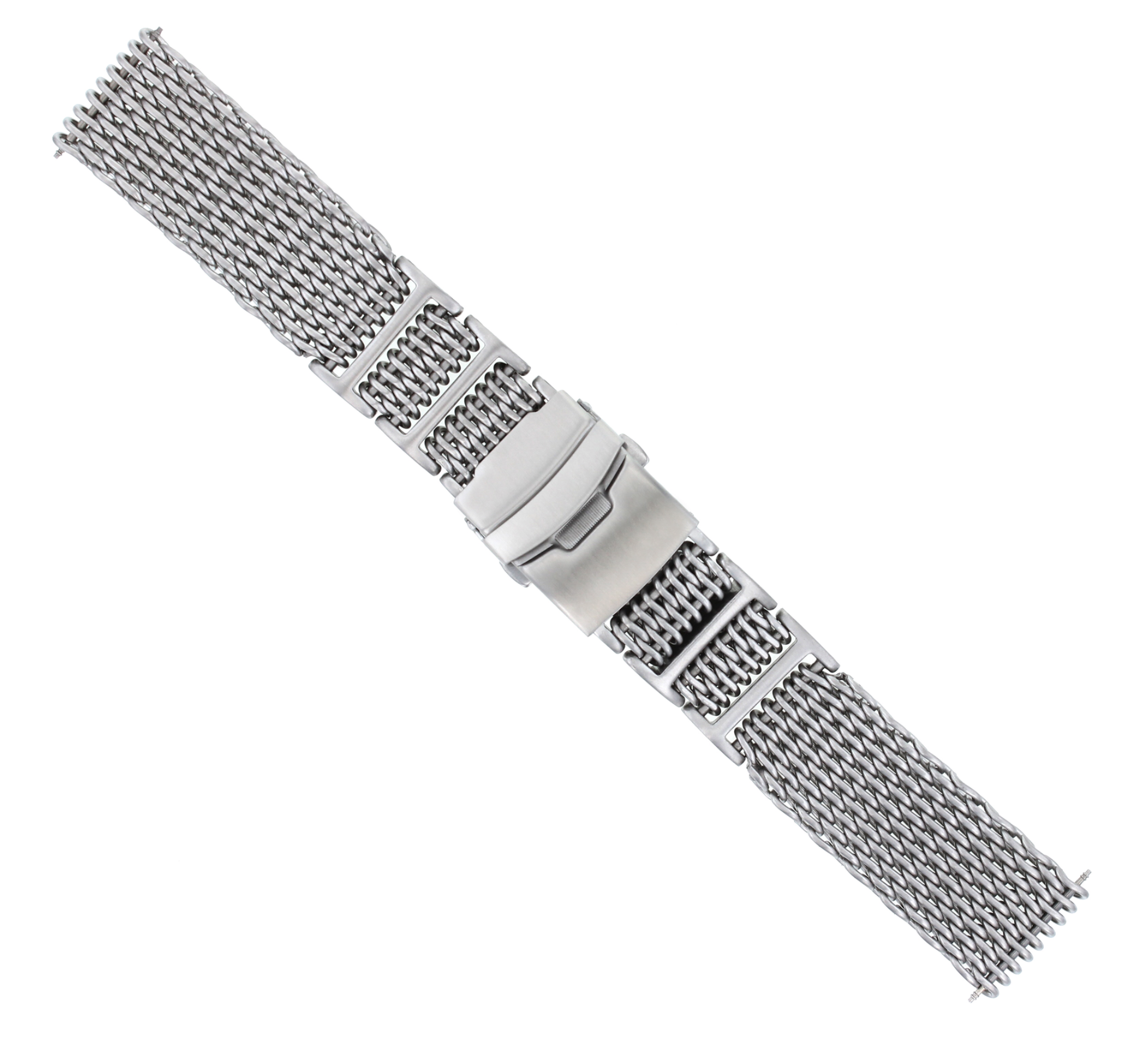20MM WATCH BAND FOR BREITLING COLT CHRONOMAT SHARK MESH 4MM THICK H LINK STEEL