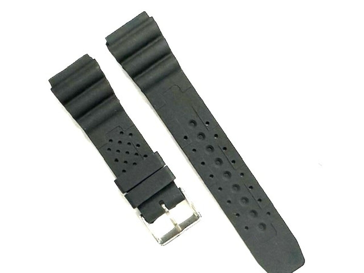 22MM SILICONE WATCH STRAP EXTREMA SPORT PRO RUBBER DIVER FOR CITIZEN SEIKO BLACK