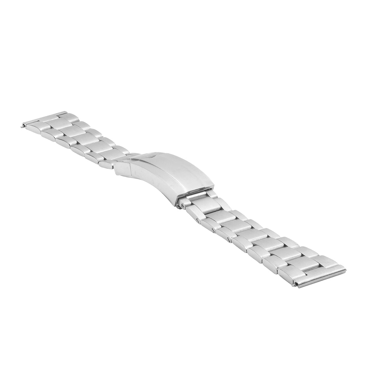 22MM SOLID OYSTER BAND FOR SEIKO WATCH GLIDE LOCK STRAIGHT END MATTE S/STEEL