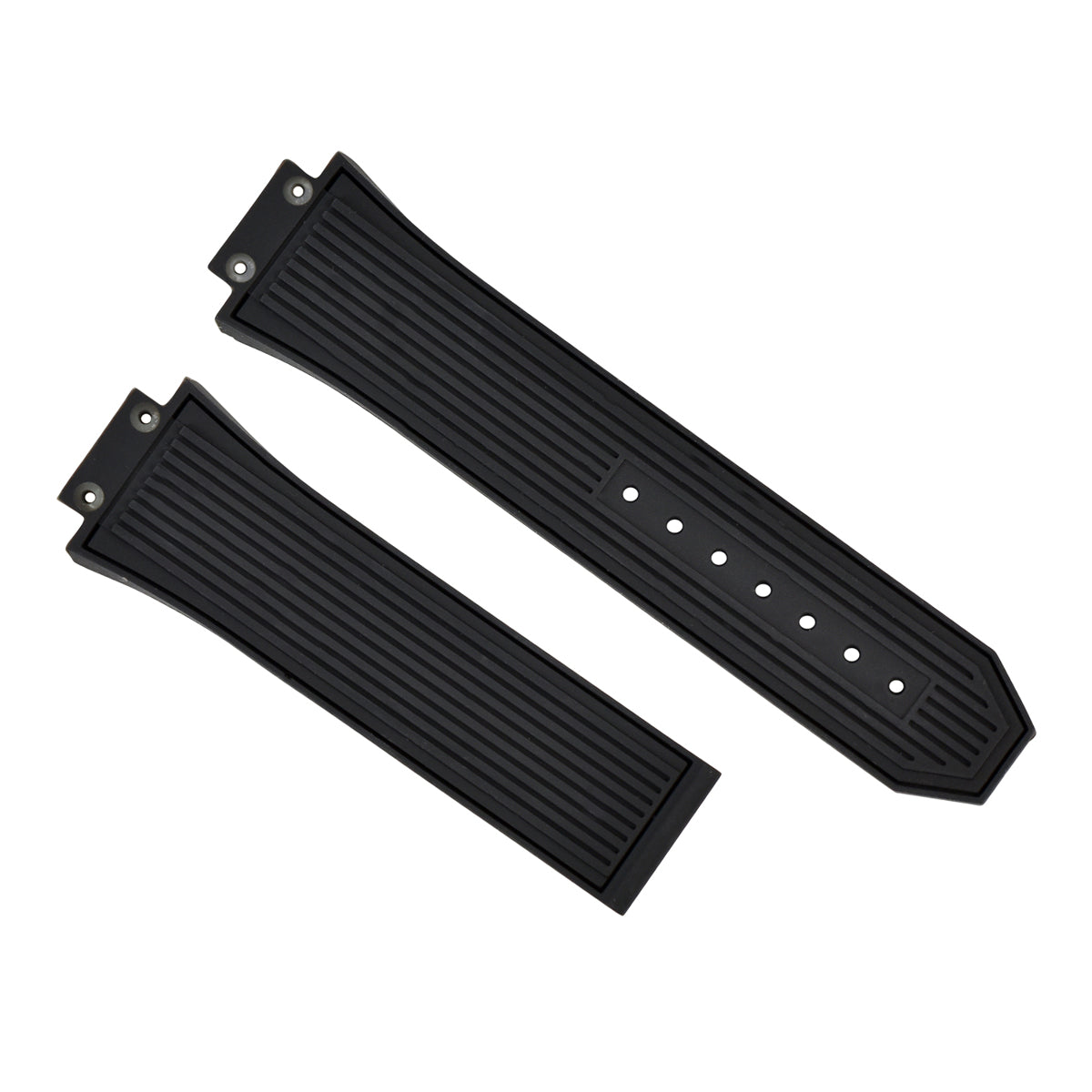 27MM/17MM SILICONE RUBBER WATCH BAND STRAP FOR HUBLOT BIG BANG SPORT MODEL, Black, view 2