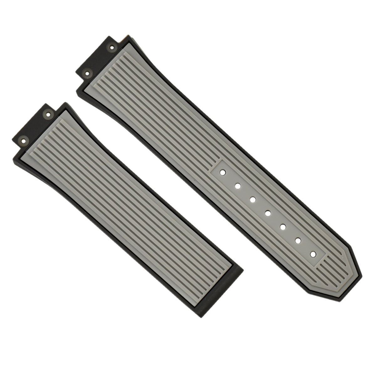 27MM/17MM RUBBER WATCH STRAP BAND FOR HUBLOT BIG BANG SPORT MODEL GRAY