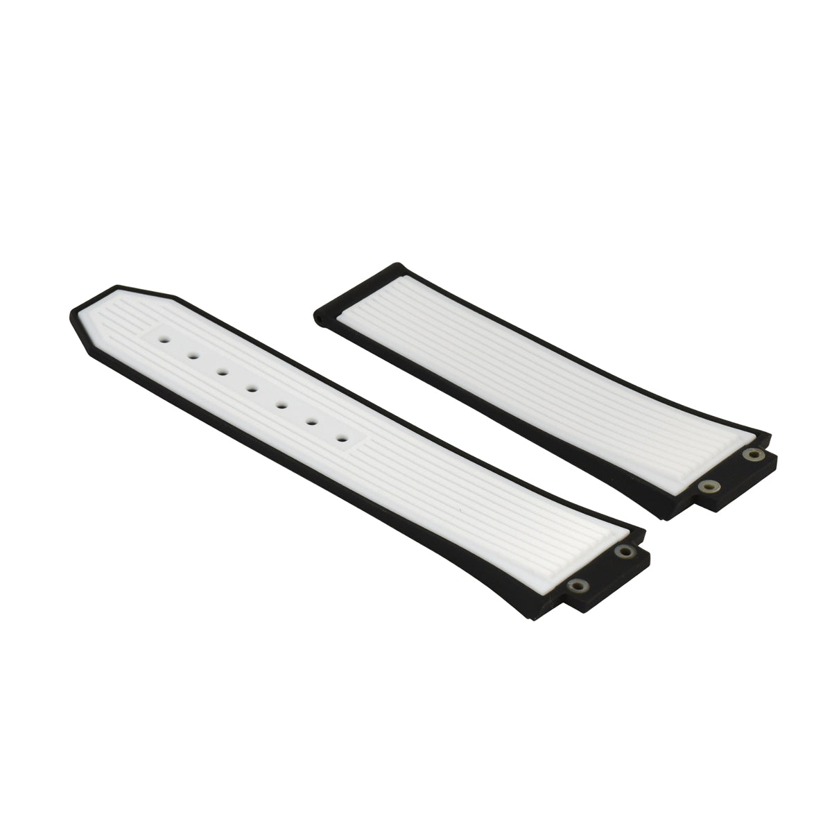 27MM/17MM RUBBER WATCH STRAP BAND FOR HUBLOT BIG BANG SPORT MODEL WHITE