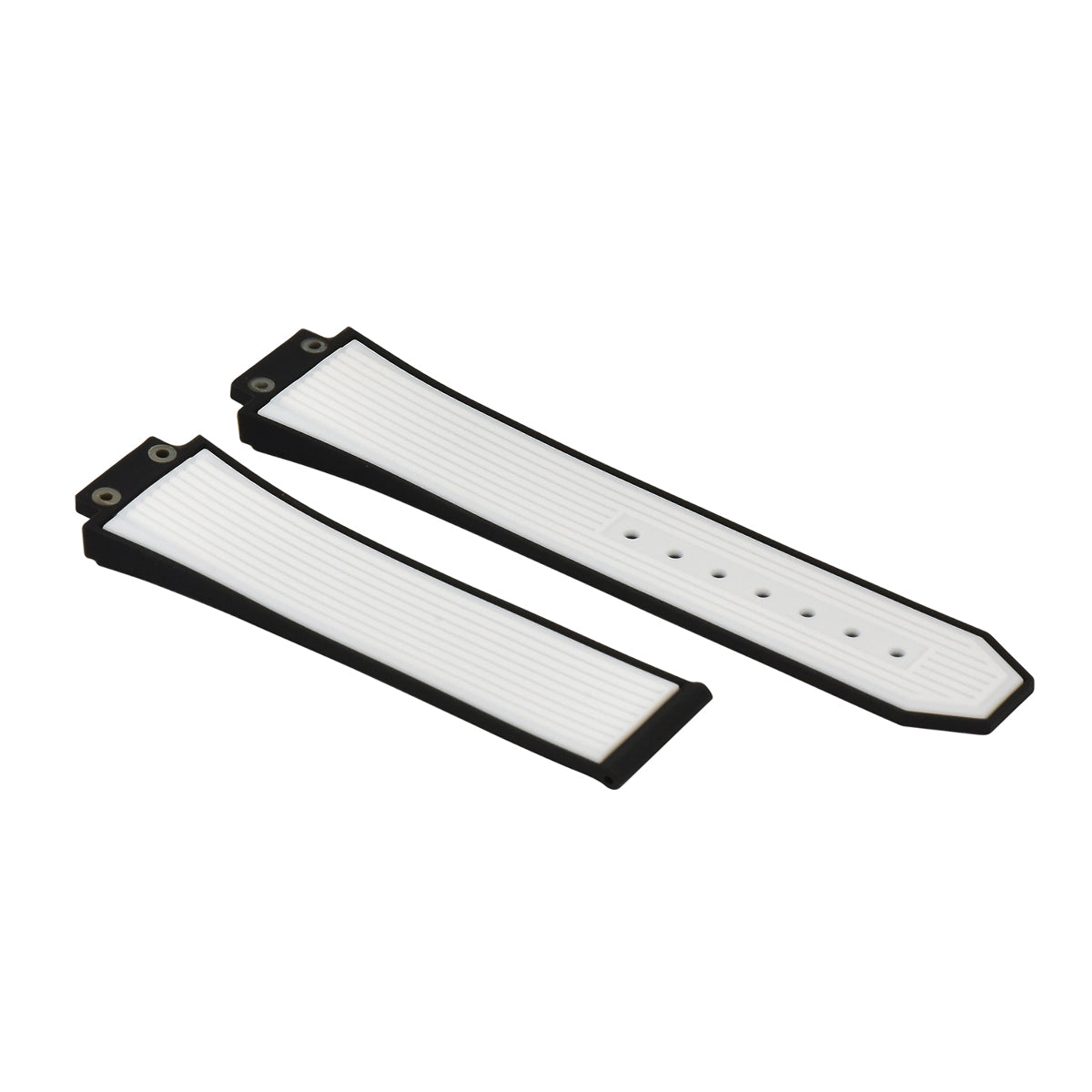 27MM/17MM RUBBER WATCH STRAP BAND FOR HUBLOT BIG BANG SPORT MODEL WHITE