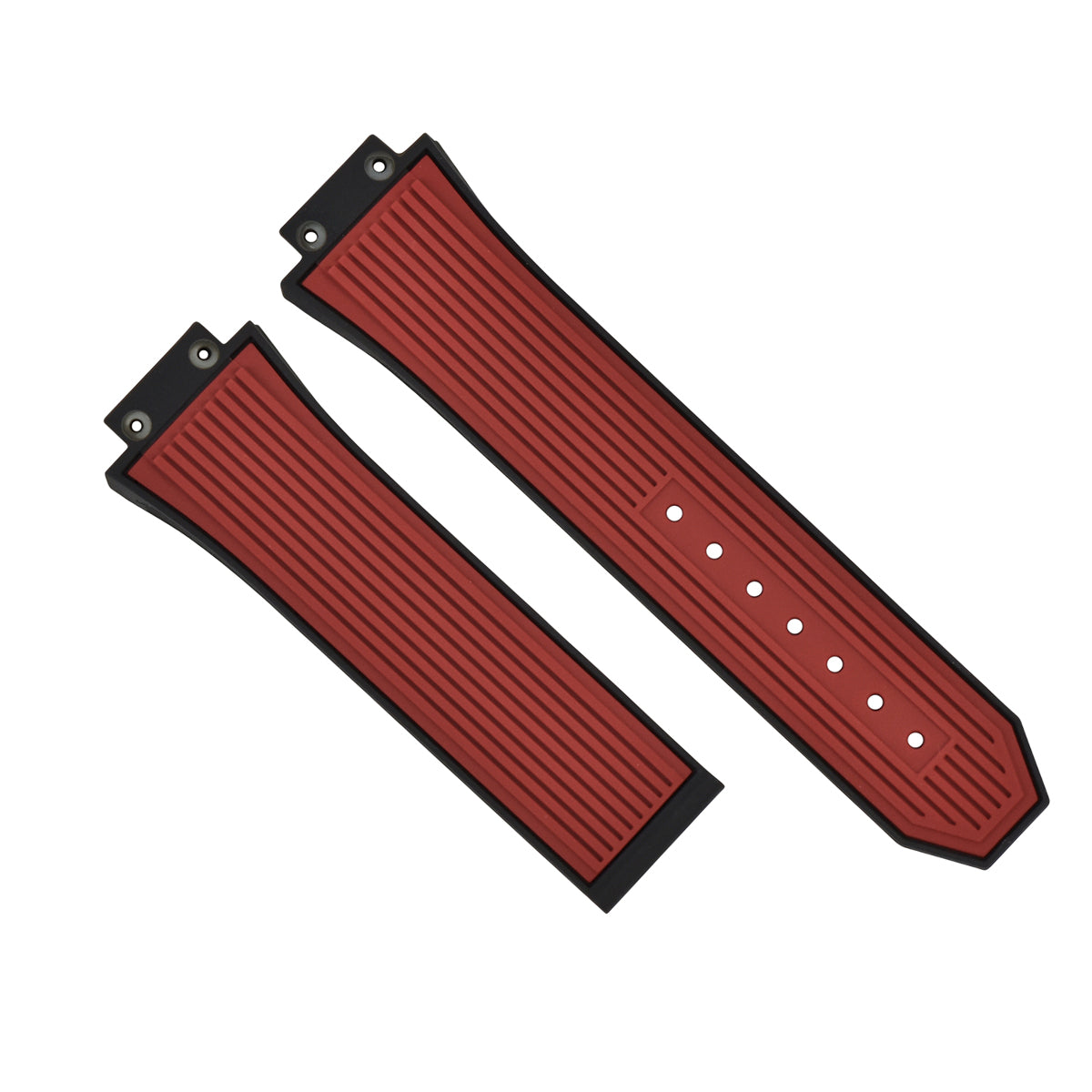 27MM/17MM RUBBER WATCH STRAP BAND FOR HUBLOT BIG BANG SPORT MODEL RED