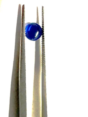 BLUE SAPPHIRE FOR CARTIER FOR TANK OR RONDE WATCH CROWN 4.5MM