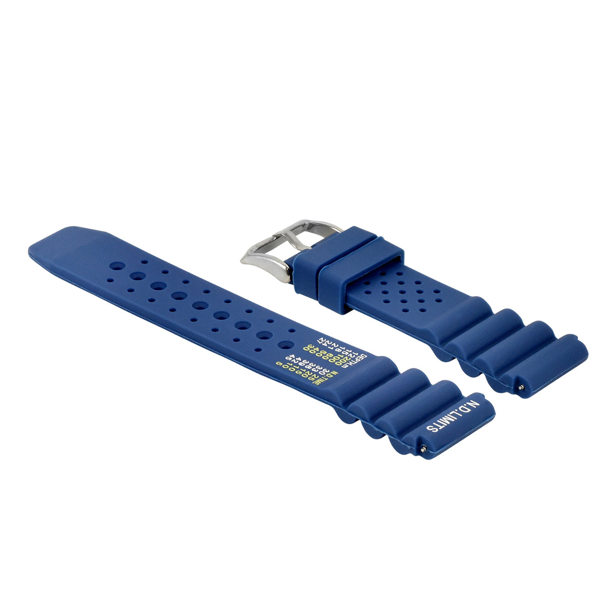 20MM ND LIMIT WATCH STRAP EXTREMA SPORT PRO RUBBER DIVER FOR CITIZEN SEIKO BLUE