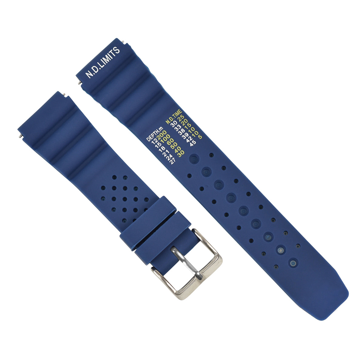 20MM ND LIMIT WATCH STRAP EXTREMA SPORT PRO RUBBER DIVER FOR CITIZEN SEIKO BLUE