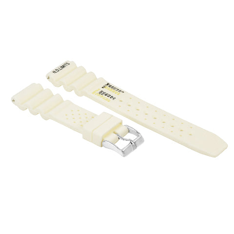 20MM ND LIMITS WATCH STRAP EXTREMA SPORT PR RUBBER DIVER FOR CITIZEN SEIKO CREAM