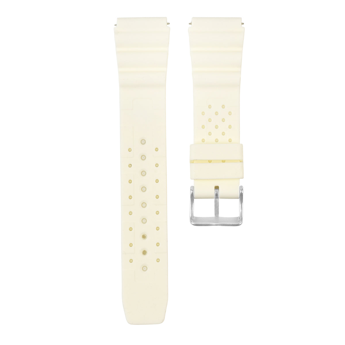 20MM ND LIMITS WATCH STRAP EXTREMA SPORT PR RUBBER DIVER FOR CITIZEN SEIKO CREAM