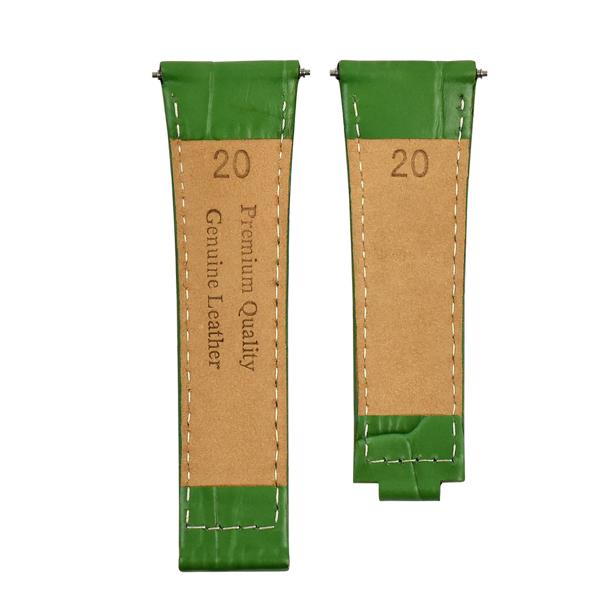 20MM LEATHER WATCH BAND STRAP FOR ROLEX DAYTONA 16518 116520 11652 GREEN
