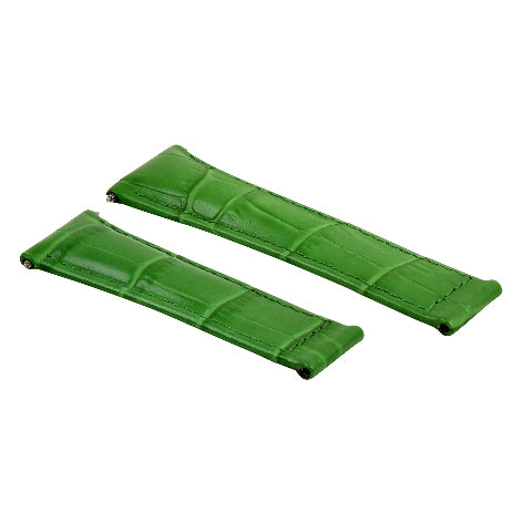 LEATHER STRAP BAND FOR ROLEX DAYTONA WATCH 16518 16523 116519 116520 GREEN REGUL