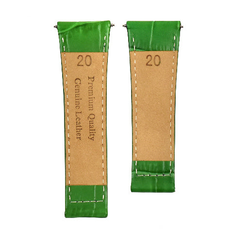 LEATHER STRAP BAND FOR ROLEX DAYTONA WATCH 16518 16523 116519 116520 GREEN REGUL