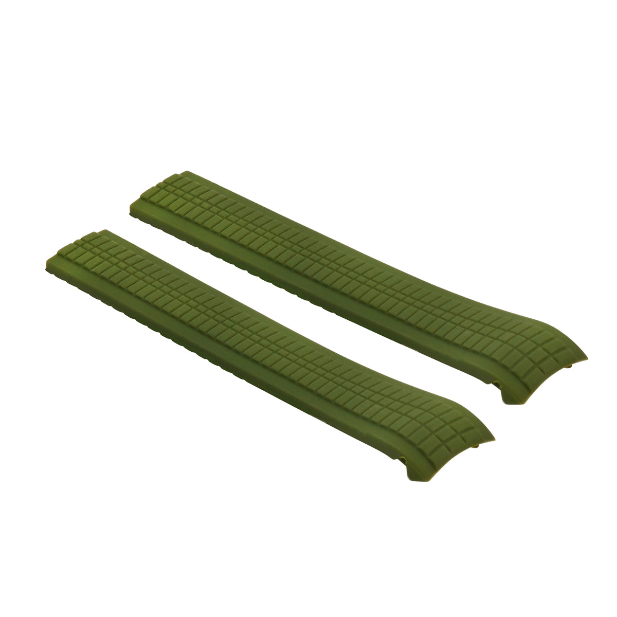 RUBBER STRAP BAND FOR PATEK PHILLIPE 21x18MM UNCUT 5167A,5167R,5164A,5164R GREEN