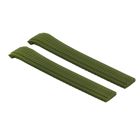 RUBBER STRAP BAND FOR PATEK PHILLIPE 21x18MM UNCUT 5167A,5167R,5164A,5164R GREEN