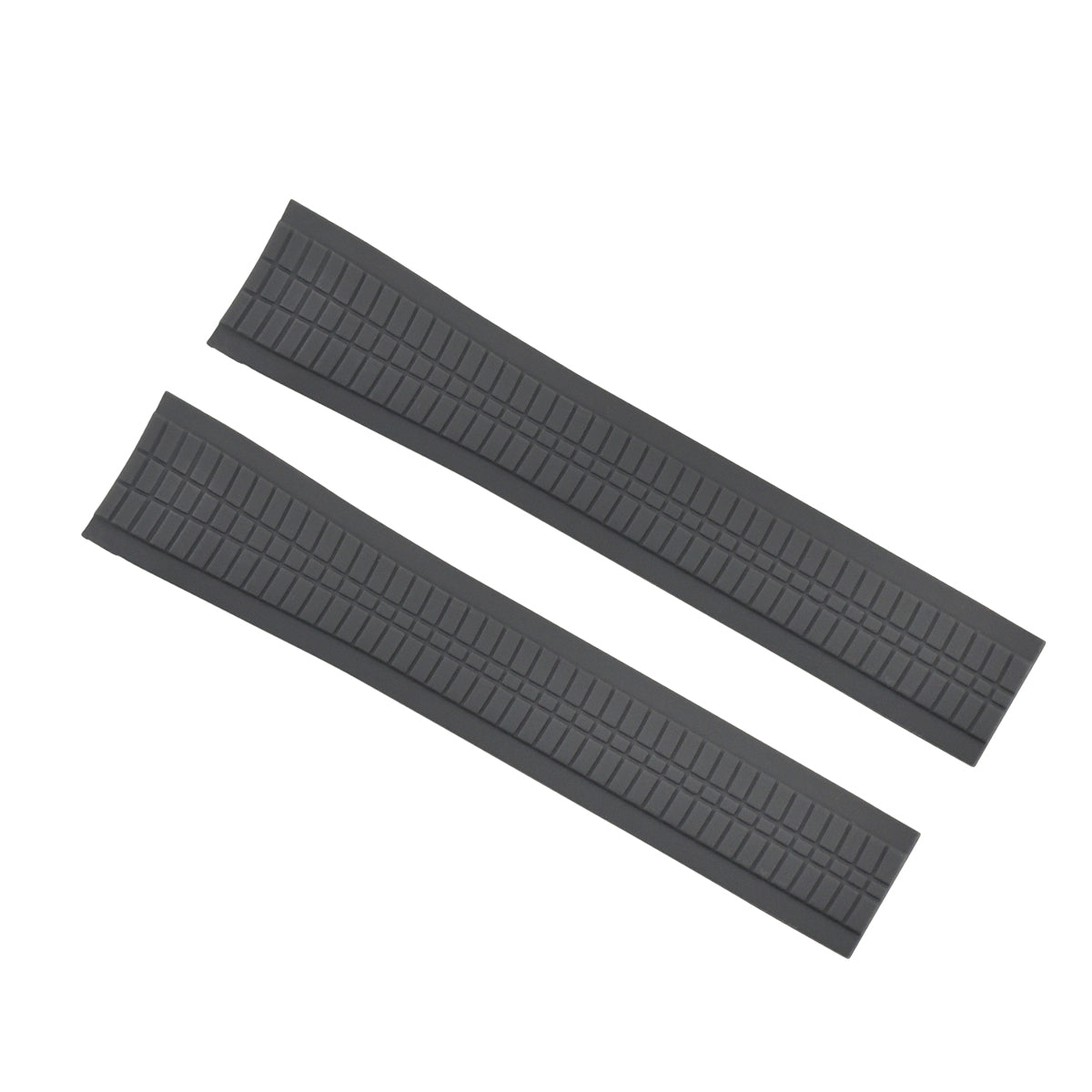 RUBBER STRAP BAND FOR PATEK PHILLIPE 21x18MM UNCUT 5167A,5167R,5164A,5164R GRAY