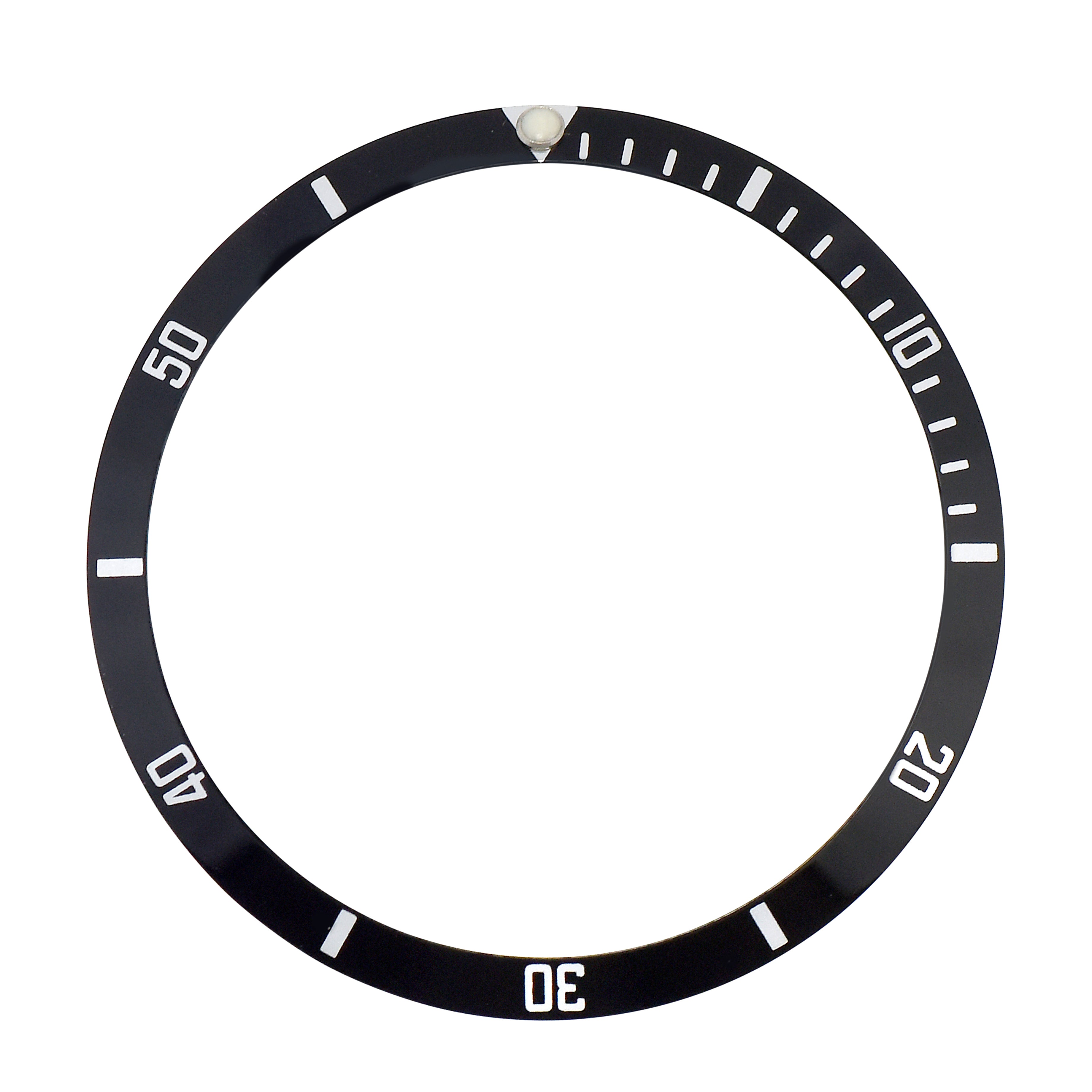 REPLACEMENT BEZEL INSERT BLACK FOR WATCH 37MM X 32MM