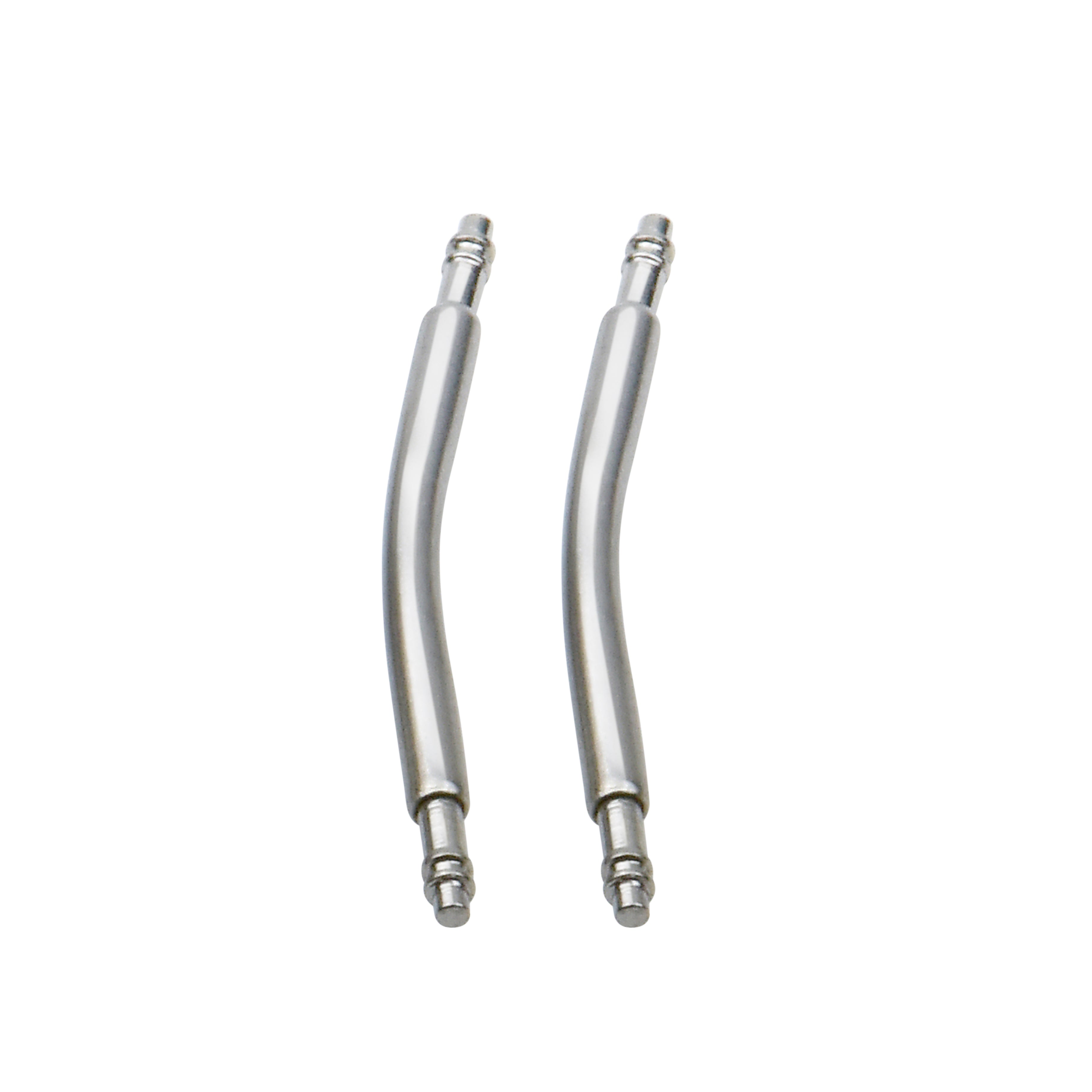 2 SPRING BARS CURVED FOR ALL WATCH LUG STAINLESS STEEL