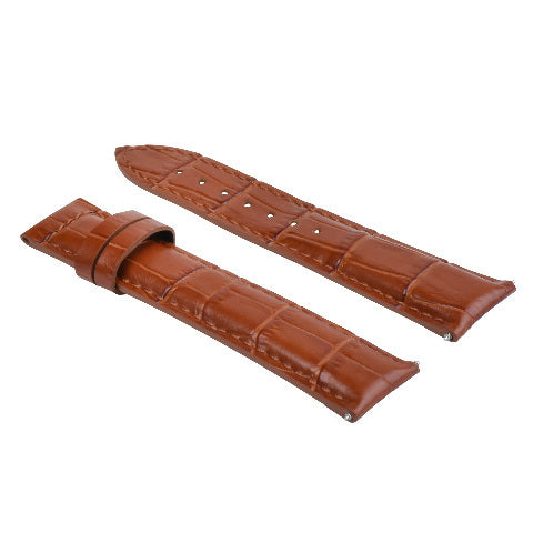 20MM LEATHER BAND WATCH STRAP FOR 41MM OMEGA SEAMASTER PLANET OCEAN 2201.50 TAN