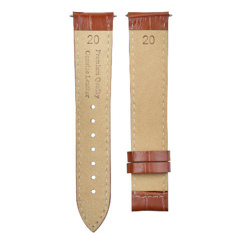 20MM LEATHER BAND WATCH STRAP FOR 41MM OMEGA SEAMASTER PLANET OCEAN 2201.50 TAN