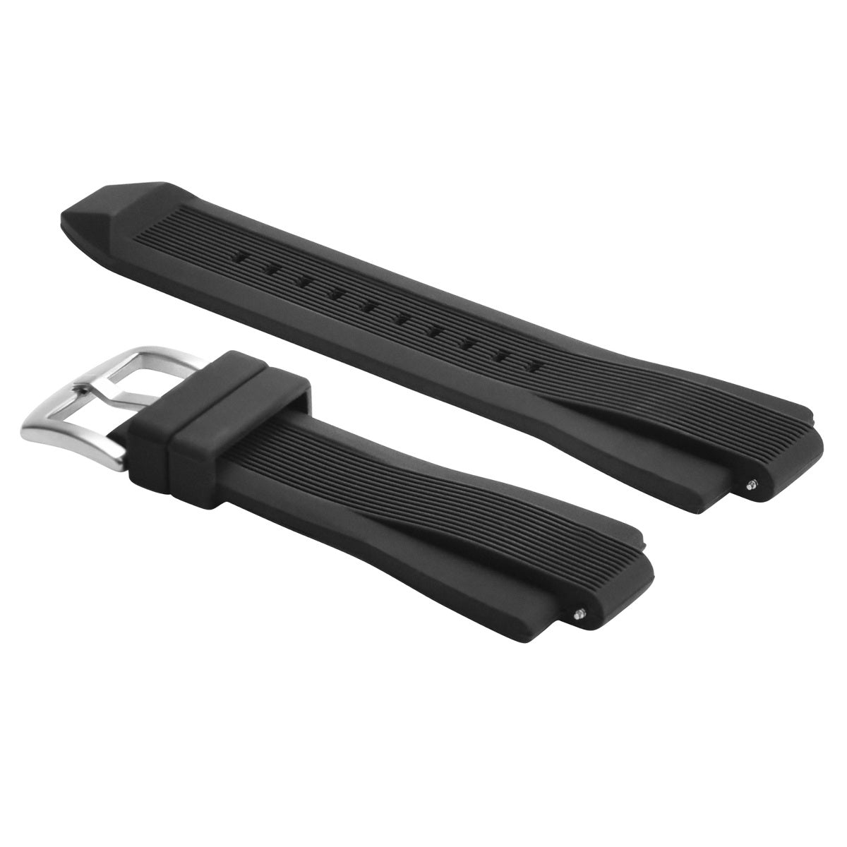 RUBBER WATCH STRAP BAND FOR MICHAEL KORS MK9016 MK8295 MK8511 MK8296 MK8325 BLACK